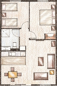 2-Bedroom Unit Layout
