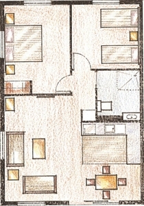 2-Bedroom Accessable Unit Layout